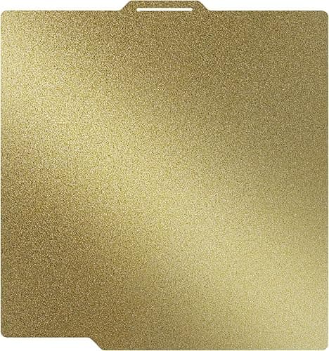 TIOPY Double Sided PEI Textured Sheet for Bambu Lab X1/X1C/X1E/P1P/P1S/A1, Flexible Removal Spring Steel Sheet, Build Plate Heated Bed Spring Steel Flexible Platform, 257x257mm