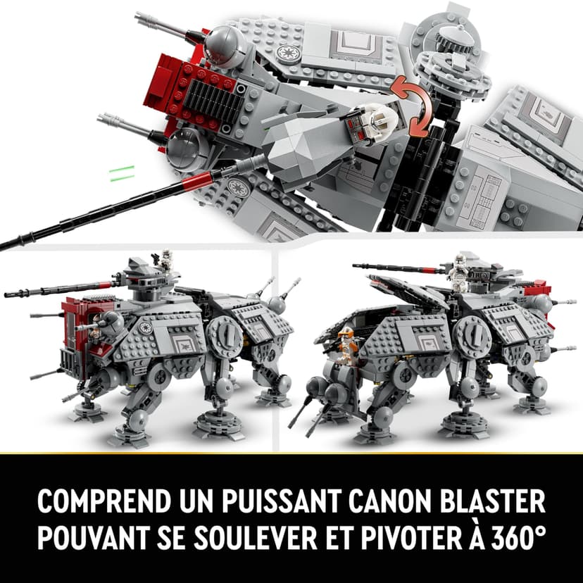 LEGO Star Wars 75337 AT-TE Walker Building Toy with 3 212th Clone Trooper Minifigures, plus Dwarf Spider & Battle Droid Figures - Gift for 9+ Year Old Boys & Revenge of the Sith Fans - 4