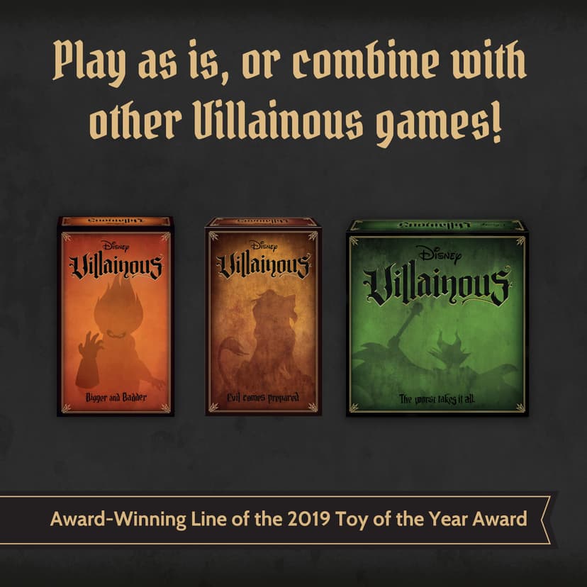 Ravensburger Disney Villainous - Sugar & Spite Strategy Board Game - Compatible with Other Villainous Games - with King Candy or Shere Khan - 2019 Toy of The Year Award Winning Line - Ages 10+ - 6