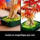 LEGO Botanicals Japanese Maple Bonsai Tree - Artificial Plant Building Kit for Adults with Red and Orange Leaves and Buildable Pot, DIY Office and Home Decoration, Gift for Women and Men 10348 - 5