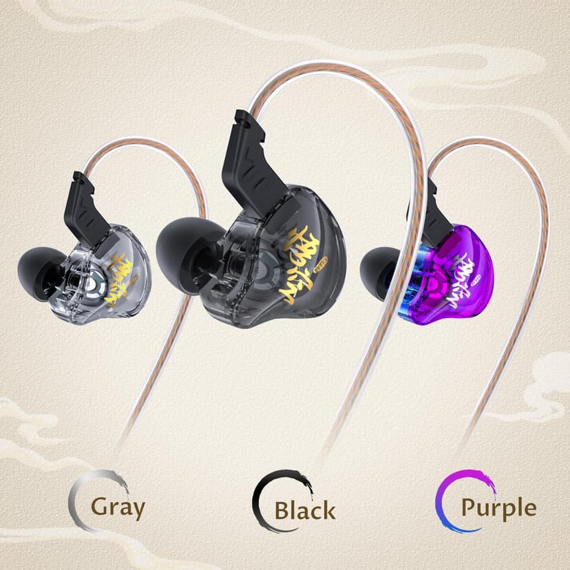 Yinyoo KBEAR MONKIE K01 Gaming Earphones HiFi In-ear Noise Cancelling Headset with 3.5mm Surround Plug Wired Earbuds for PC, PS5, Xbox, Switch - 8