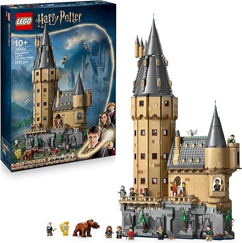 LEGO Harry Potter Hogwarts Castle: The Main Tower - Interactive Castle Toy with Modular Flying Key & Wizard Chess Rooms, plus 12 Minifigures - Gift for 10+ Year Old Boys, Girls & Adult Fans 76454