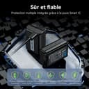 ENEGON NP-FW50 batterie rechargeable 2 Pack 1500mAh avec câble de Charge USB-C 2 en 1 pour Sony ZV-E10, A6000, A6500, A6300, A6400, A7, A7II, A7RII, A7SII, A7S, A7R, A55, A5100,A5000, A3000, A55, RX10 - 7
