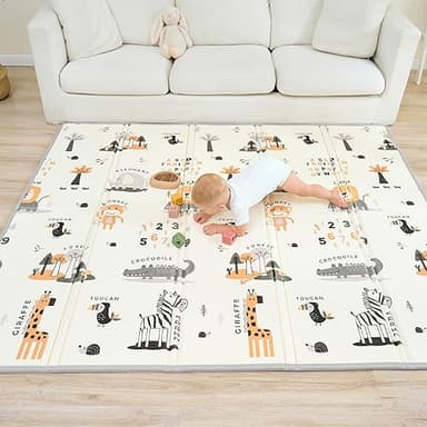 Baby Play Mat 150x180x1cm - Tummy Time mat - XXL Large Si…