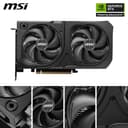 MSI NVIDIA GeForce RTX 5060 Ti 16G Shadow 2X OC Plus Carte Graphique - 16 Go GDDR7 (28 GB/s /192 Bits), PCIe 5.0 - Double Ventilateur (2X Ventilateurs STORMFORCE), HDMI 2.1b, DisplayPort 2.1b - 2