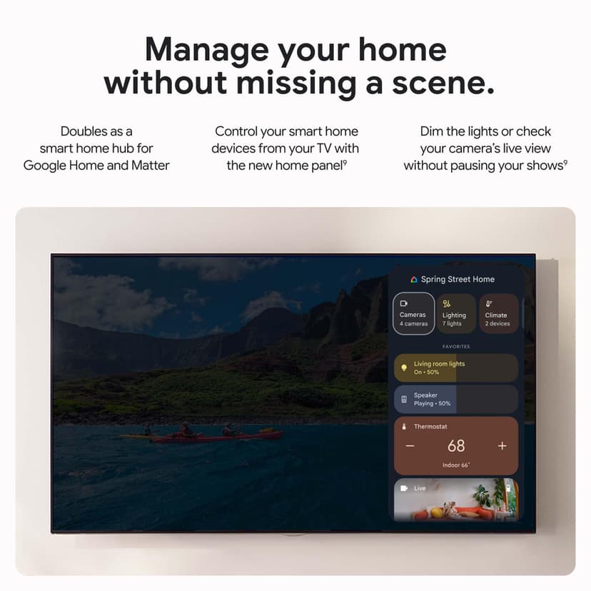 Google 4K TV Streamer - Fast Entertainment Stream to Your TV with Voice Search Remote - Watch Movies, Shows, Live Shows and Netflix in 4K HDR - 6