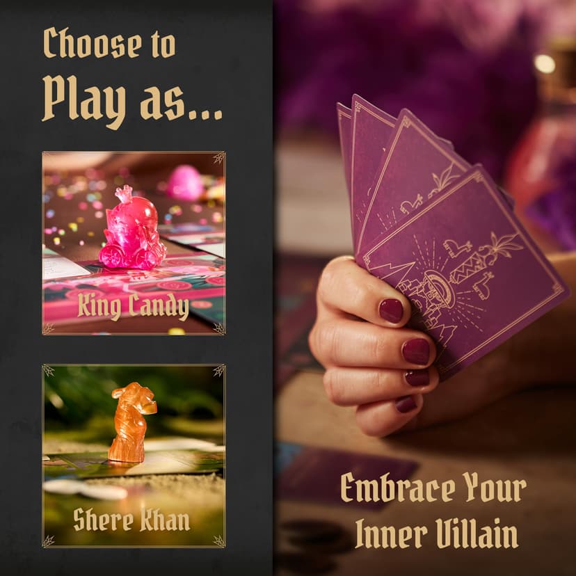 Ravensburger Disney Villainous - Sugar & Spite Strategy Board Game - Compatible with Other Villainous Games - with King Candy or Shere Khan - 2019 Toy of The Year Award Winning Line - Ages 10+ - 2