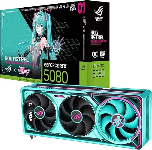 ASUS ROG Astral GeForce RTX 5080 16GB GDDR7 OC Hatsune Mi…