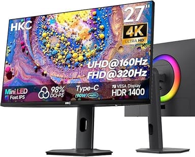 HKC G27M7Pro 27" Mini LED IPS Gaming Screen, UHD 160Hz/FH…