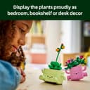 LEGO Botanicals Rocking Plants - Artificial Flowers Set - incl. 2 Faux Plants & 2 Pastel Coloured Pots for Bedroom Decor - DIY Gift Idea for 9+ Year Old Girls & Adults - 11506 - 7