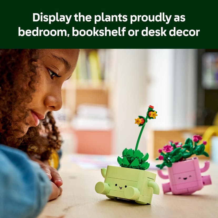 LEGO Botanicals Rocking Plants - Artificial Flowers Set - incl. 2 Faux Plants & 2 Pastel Coloured Pots for Bedroom Decor - DIY Gift Idea for 9+ Year Old Girls & Adults - 11506 - 7