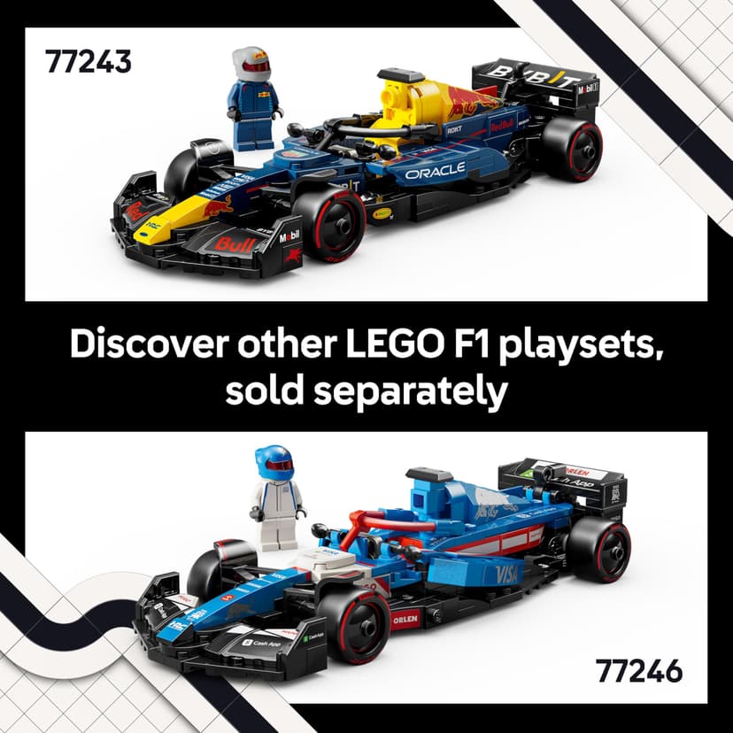 LEGO Speed Champions Oracle Red Bull Racing RB20 F1 Race Car Model with a Collectible Formula 1 Driver Minifigure - Display Set for Adult Motorsport & Racing Fans 77243 - 8
