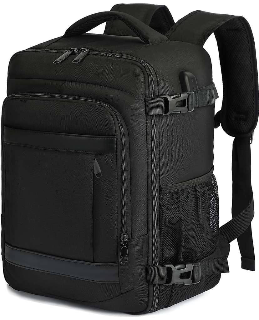 KLOSTAIN for Easyjet Cabin Bag 45x36x20 Travel Backpack Hand Luggage Carry-ons Bag Laptop Backpack Ruscksack for Airplanes Flight New Easyjet Underseat Cabin Bags Fit 14" Laptop Black - 1