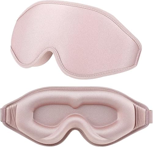 WLLHYF Silk Sleep Mask, 3D Stereo Deep Sleep Eye Mask Com…