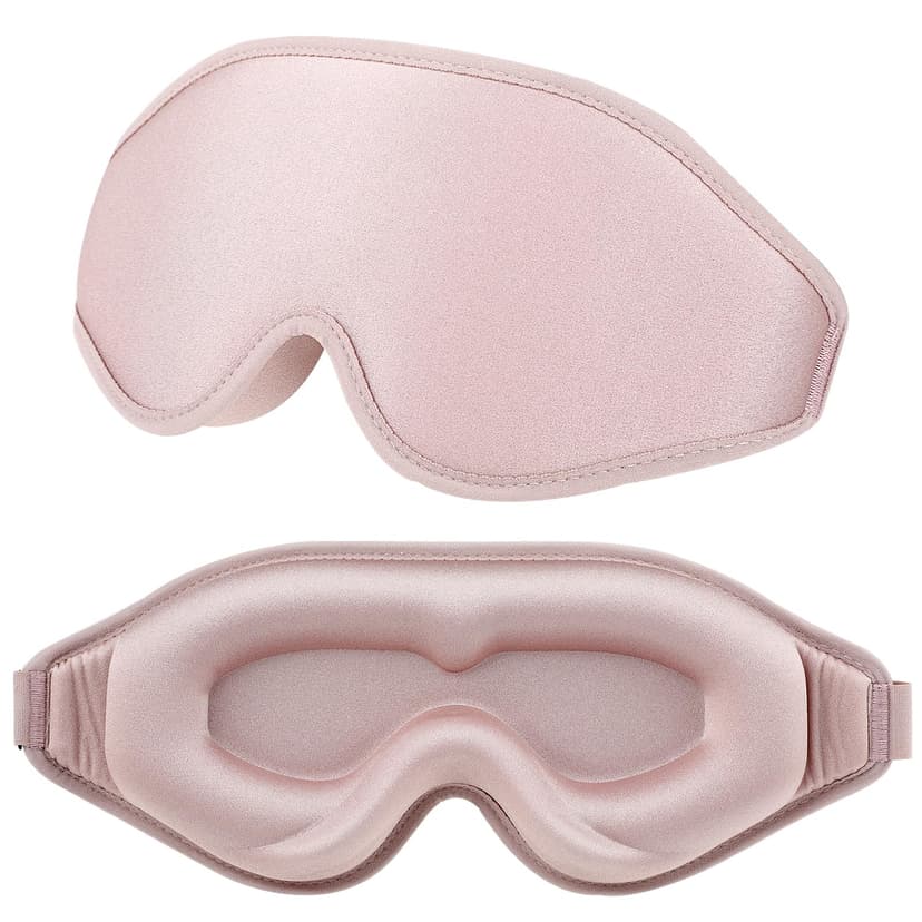 WLLHYF Silk Sleep Mask, 3D Stereo Deep Sleep Eye Mask Com… - 1