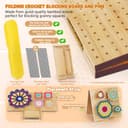 Aeelike Crochet Blocking Board and Pins, Folding Blocking Board for Crochet, 22.5inch Extra Large Foldable Crochet Blocking Board with 40pcs x 15cm Pins for Granny Squares & Knitting Projects - 2