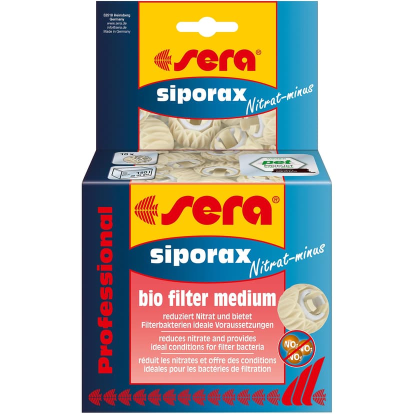 sera 32631 Siporax Nitrate minus Professional 500 ml Biological Filter Material for Nitrate Removal, Filter Balls for Effective Removal of Nitrate from Aquarium Water, Organic Balls or Bioballs - 1