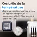 Shelly H&T Gen3 Noir - Capteur de température et d'humidité connecté, Thermomètre & Hygromètre intérieur/extérieur Wi-Fi, Écran eink, Horloge digitale, App iOS & Android - 6
