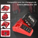 Waitley M18B5 18V 5.0Ah Compatible with Milwaukee M18 48-11-1850 48-11-1852 48-11-1820 48-11-1828 48-11-1830 Cordless Power Tools - 7