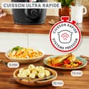 Moulinex Cookeo Wi-Fi with Extra Crisp, Multicooker, 14 Cooking Modes, Pressure Cooking, Air Fryer, Easy Step-by-Step Recipes, CE96X8F0 - 6