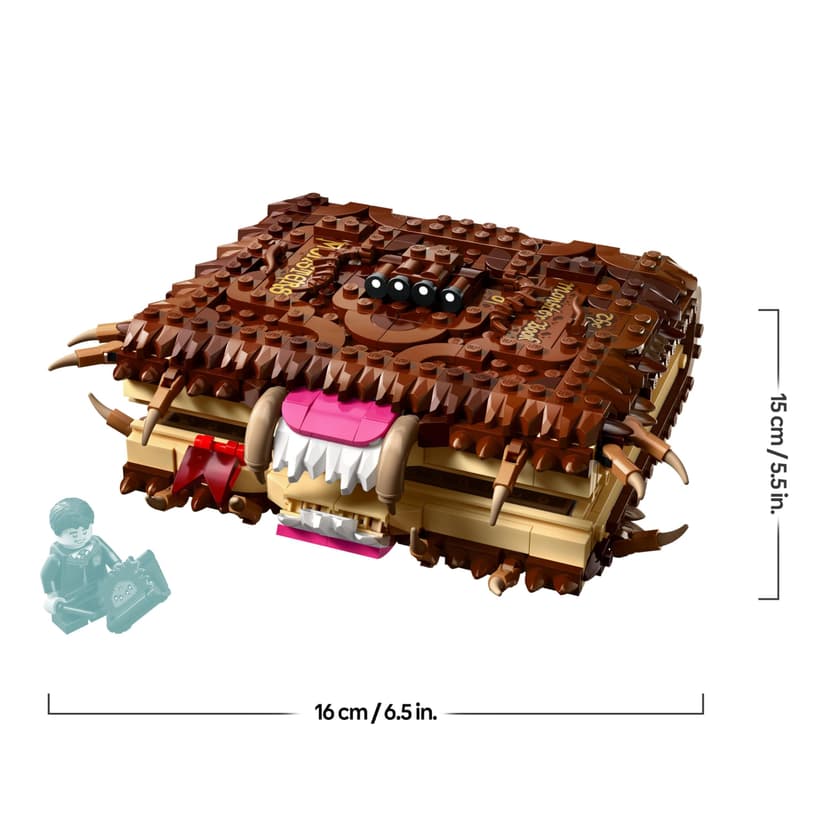 LEGO Harry Potter Chomping Monster Book Of Monsters – Interactive Toy with Pull-Back Motor & Chomping Mouth – incl. Neville Longbottom Minifigure - Gift for 9+ Year Old Boys, Girls & Fans - 76449 - 8