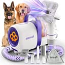 oneisall Aspirateur Poil de Chien et Chat, Aspirateur Poils d'animaux avec la Brosse, 12000Pa Puissance d'Aspiration, Elimine 99.99% des Poils d'animaux avec 4 Accessoires de Soins, 1.5L Capacité - 1