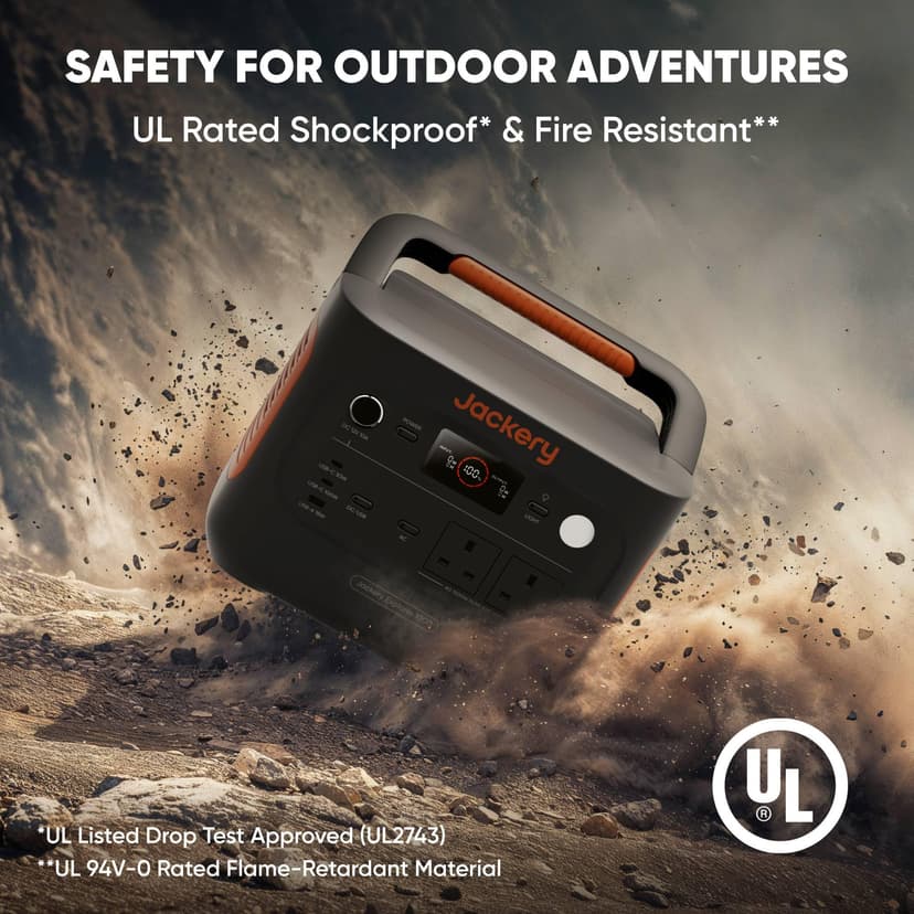 Jackery Explorer 1000 v2 Portable Power Station(2024 New), 1070Wh LiFePO4 Battery, 1500W AC/100W USB-C Output, 1 Hr Fast Charge, Solar Generator for Outdoor Camping, Off-grid Living, RV, Emergency - 4