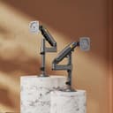 Ergosolid Support Ecran PC Moniteur de 17-30 Pouces, Bras pour Écran PC Rotatif à 360°, Réglable en Hauteur, VESA 75mm et 100mm, Capacité de Charge Accrue de 2-9kg - 2