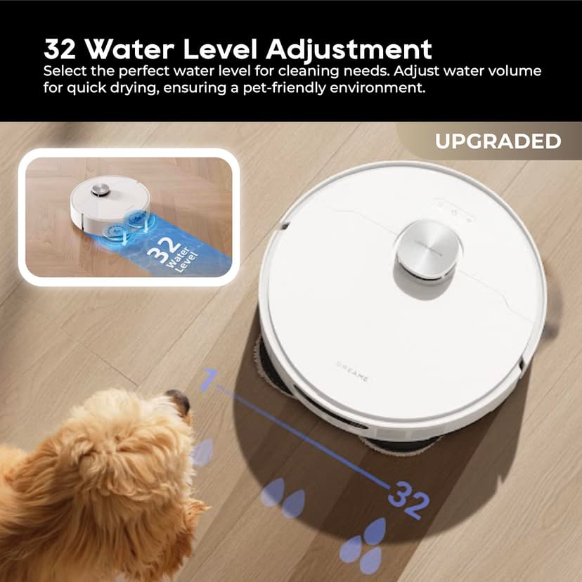 dreame L10s Ultra Gen 2 Robot Vacuum with Mop, 10000Pa, LiDAR Obstacle Avoidance & MopExtend Technology, Auto Washing&Drying, Self-Emptying&Refilling, 10.5mm Mop Lifting - 9