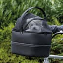 TRIXIE dog bike basket for front up to 13.2 lbs – 16.1 × 18.5 × 11.4 inches – dog bicycle basket for handlebars – includes rain cover and mesh top, 13108 - 2