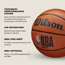 Wilson Ballon de Basket, NBA DRV PRO, Pour Terrains extérieurs, caoutchouc gommeux, Taille : 7, Marron - 4