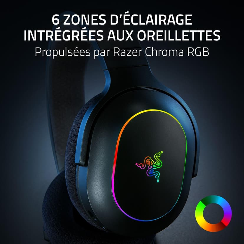 Razer Barracuda X Chroma - Wireless Multi-Platform Gaming Headset with 6 Zone Chroma RGB (SmartSwitch Hyperspeed & Bluetooth, 40mm Drivers, Detachable HyperClear Cardioid Mic) Black - 4