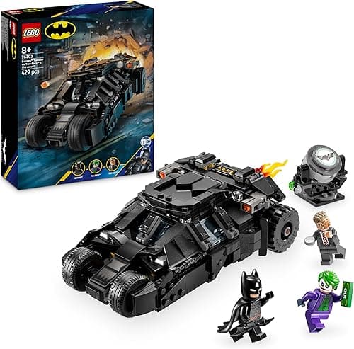 LEGO DC Batman: Batman Tumbler vs. Two-Face & The Joker - Batmobile Car Toy with 3 Minifigures - Super Hero Set - Gift for 8 Plus Year Old Boys, Girls and Dark Knight Fans 76303