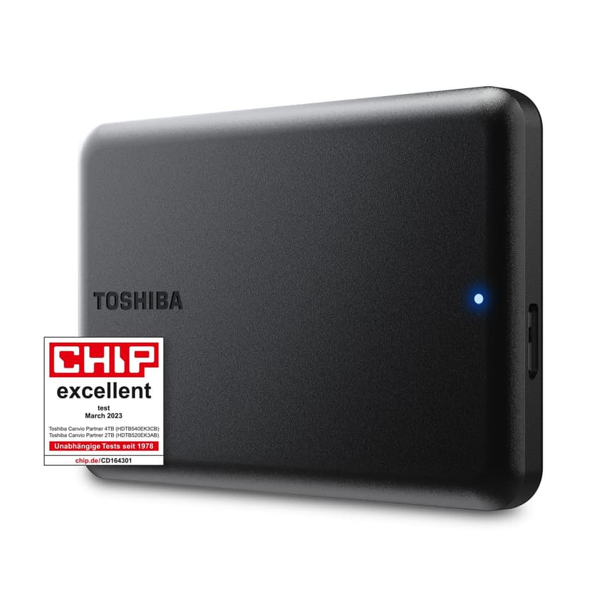Toshiba Canvio Partner 2TB Portable 2.5’’ External Hard Drive, USB 3.2, Mac & Windows compatible. (HDTB520EK3AB) - 1