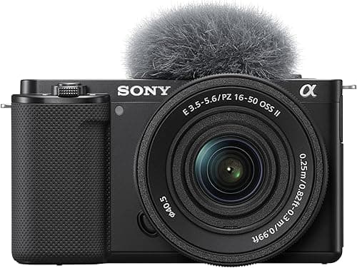 Sony ZV-E10K Mirrorless Vlog Camera with 16-50mm II Lens (APS-C Sensor, 4K Video, Flip Screen, Real-Time Eye AF, Ideal for Content Creators)
