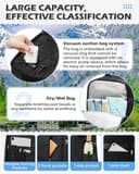 BJLFS Sac à dos sous vide avec pompe Ryanair Wizzair 40x30x20 Femme Sac Cabine Avion 40x30x20 sous vide Bagage Cabine 45x36x20 Easyjet Bagage à Main Sac pour Ordinateur Portable 14 Pouces Homme Noir - 5