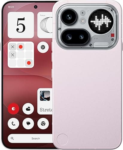 Nothing Phone (4a) Pro - 50 MP Triple Camera with Up To 140X ultra Zoom, Metal Unibody Smartphone, Long Lasting Battery and 50W Fast Charge, 144Hz AMOLED Display and Glyph Bar, 12GB + 256GB - Pink