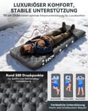 HIKENTURE 7.3 R-Value Camping Sleeping Mat, 10 cm Ultra Thick Sleeping Mat Ultralight with Foot Pump, Insulated Air Mattress, Small Pack Size for 4 Seasons, Inflatable Sleeping Mat for Outdoor, Hiking - 3