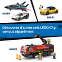 LEGO City Airport with Airplane Toy - Miniature Model Kit w/Terminal, Plane, Tug Car, Bridge, 9 Minifigures & Accessories - Birthday Gift Idea for 8+ Year Old Boys - 60502 - 8