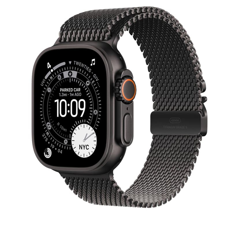 Apple Watch Band - Milanese Loop - 49mm - Black - Large - 2