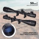 Goetland Lunettes de Visée 6-24x50 AOEG Telemetre Red Dot Rouge Vert Illuminé Rangerfinding SFP pour Tactique Chasse Airsoft Arbalète Carbine Tir Sportif - 3