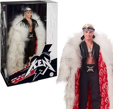 Barbie Le Film Poupée Articulée Ken en Tenue Rocker Rebel…