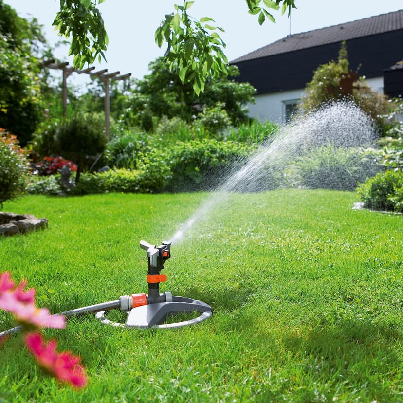 Gardena Premium Full or Part Circle Pulse Sprinkler (on a plastic sled): Premium sprinkler for watering large areas of up to 490 m², infinite range adjustment up to 12.5 m (8135-20) - 5