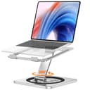 EOIWUY Laptop Stand with 360° Swivel Base, Portable Foldable Laptop Riser for Desk, Ergonomic Adjustable Cookbook Holders Computer Stand Holder for Team Work, Compatible with MacBook Pro/Air (10-16") - 1