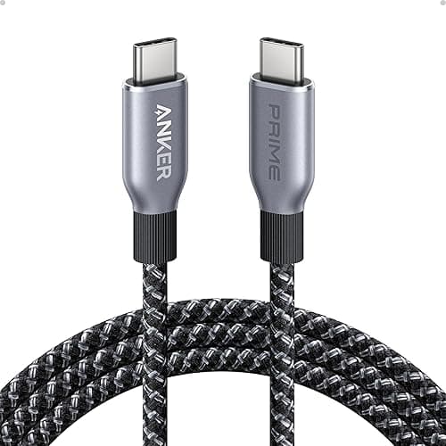 Anker Prime USB C to USB C Cable, 240W 6 ft Fast Charging USB C Cable, USB 2.0 Cable for MacBook Pro, iPhone 17/16/15, iPad Pro, Samsung Galaxy,and More