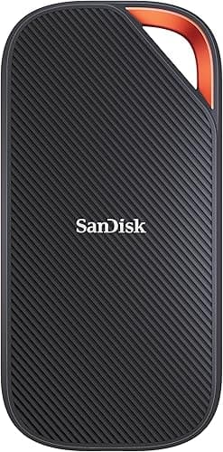 SanDisk Extreme PRO Portable SSD with USB4 2TB, (Up to 3800 MB/s read speed, up to 3700MB/s write speed, Powerful NVMe Solid State Performance, 40Gbps) Black