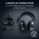 Razer BlackShark V3 Pro - Casque ANC sans Fil pour l’Esport - Annulation Active - Haut-parleurs 50mm - Micro HyperClear Amovible - Wireless 2,4 GHz & Bluetooth - FPS - PC/Mac | Noir - 7