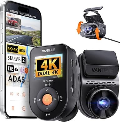 VANTRUE Dashcam Voiture S1 Pro Max 4K+4K Starvis 2 Avant …