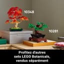 LEGO Botanicals Japanese Maple Bonsai Tree - Artificial Plant Building Kit for Adults with Red and Orange Leaves and Buildable Pot, DIY Office and Home Decoration, Gift for Women and Men 10348 - 7