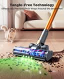 SMOTURE Cordless Vacuum Cleaner,50Kpa/600W Powerful Stick Vacuum with Self-Standing Design &1m Flexible Hose, 65Mins（eco） Runtime Anti-Hair Wrap Cordleme Carpet Hard Floor Car Pet Hair - 8